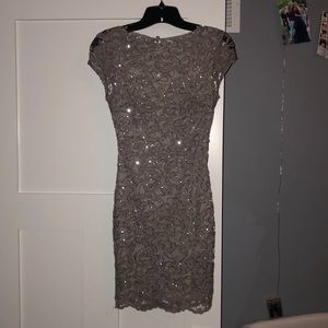 lace dress it’s grayish kinda purple